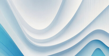 Fototapeta premium Calming Rhythms. Visuals vary from simple abstract and repetitive backgrounds music line. Light pastel luxury clean white and blue color