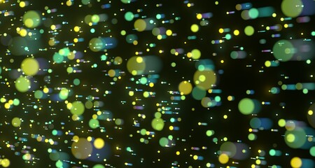 colorful light trails with motion blur effect, long time exposure.