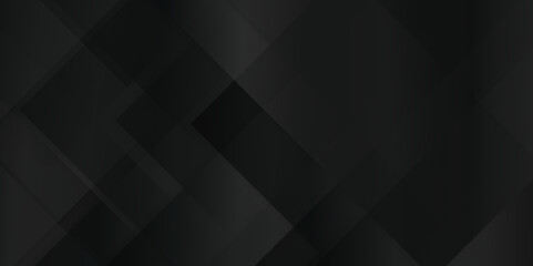 Luxury abstract black background business and technology concept, Luxury modern seamless abstract geometric black pattern, empty black and white tiles on black background with space.	
