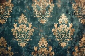 Old wallpaper on the wall background