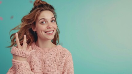 Fototapeta premium Woman with a Cheerful Expression