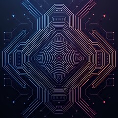 blue circuit board background