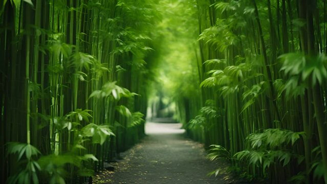 Tropical bamboo forest , Bamboo forest landscape