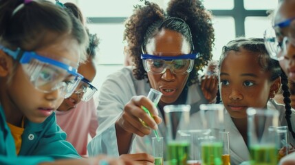 A Science Class Experiment in Action