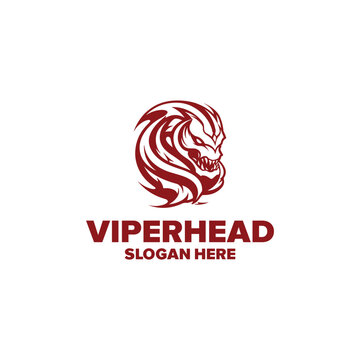 Viper head logo vector illustration