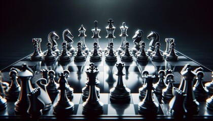 Schachwettbewerb Konzept der Strategie Geschäftsideen, Schachkampf, Geschäftsstrategie Konzept