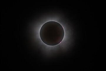 April 8, 2024 Total Solar Eclipse near Uvalde Texas.