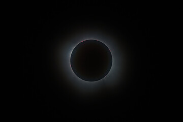 April 8, 2024 Total Solar Eclipse near Uvalde Texas.