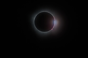 April 8, 2024 Total Solar Eclipse near Uvalde Texas.