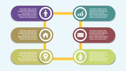 Infographic element design assets with modern style