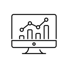 Online Trends vector icon