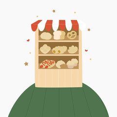 illustration of a cake