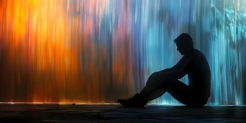 Shadows of a Troubled Mind: Exploring Mental Health and Wellness. Concept Mental Health Awareness, Wellness Techniques, Overcoming Challenges, Support Systems, Self-Care Practices