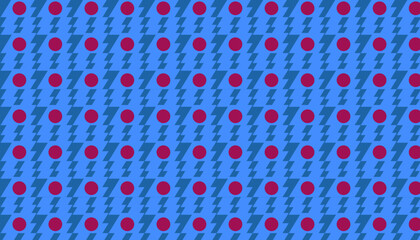 Minimal Geometric Seamless Patterns with Abstract Shapes in Modern Style