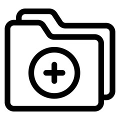 Obraz premium add folder icon