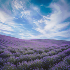 Naklejka premium Lavender field 