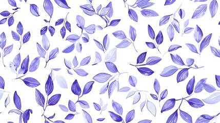Elegant Violet Leaf Pattern for Botanical Designs