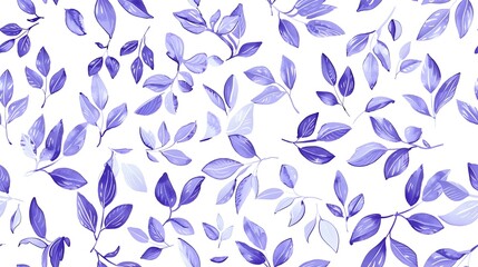 Fototapeta premium Elegant Violet Leaf Pattern for Botanical Designs