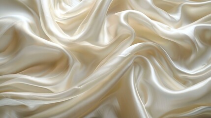 Fototapeta premium a white silk fabric