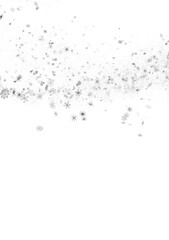 Obraz premium Glistening Snow Shower: Striking 3D Illustration Showcasing Falling Holiday Snowflakes