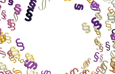 Symbol of Law and Justice, with lots of copy space for your individual text