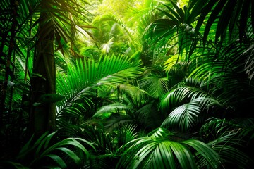 Fototapeta premium Rainforest. Tropic jungle. Amazon forestry