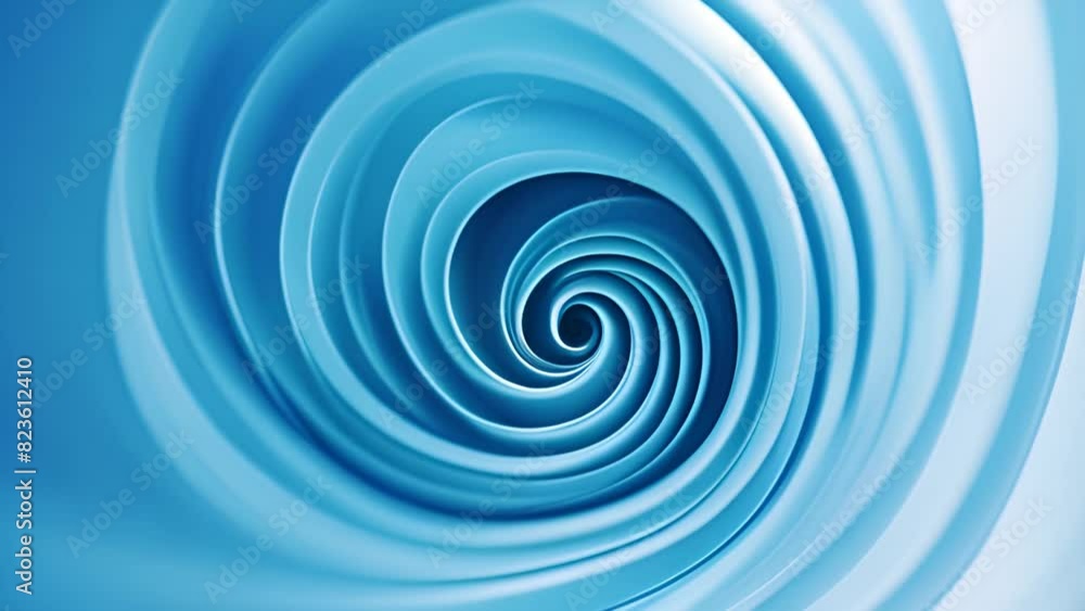 Poster swirling blue pattern displayed generative ai