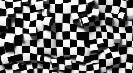black and white checkered flag