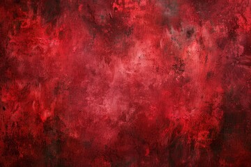 Artistic Studio Backdrop with Hand-Painted Red Canvas