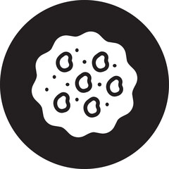 cookie glyph icon