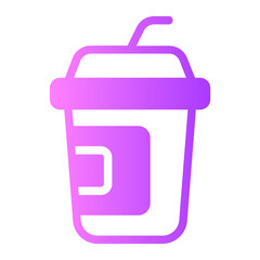 Soft drink gradient icon