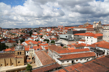 Top view of the cityscape, Coimbra, Portugal.