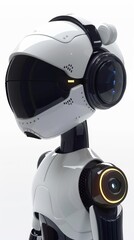 model of an AI chatbot assisting in marketing tasks on a white background