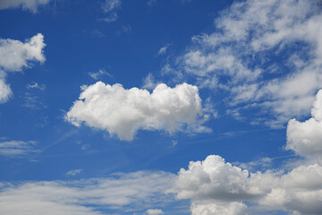 Blue sky. Blue sky background with clouds