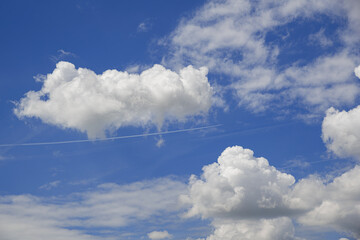 Blue sky. Blue sky background with clouds