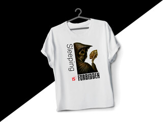 sleeping
typography t-shirt design 