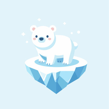 Polar bear on an iceberg