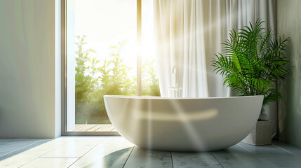 Fototapeta premium Plant in bathtub
