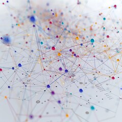 Photo of a conceptual framework diagram with AI text on a white backdrop