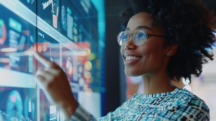 Futuristic Workplace with Advanced VR Technology - Generative AI