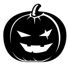 halloween pumpkin isolated on white