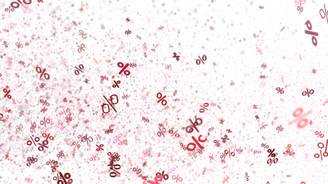 percent rain shopping digital in 3d.