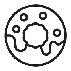 donuts line icon