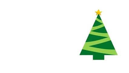 Fototapeta premium background illustration of a Christmas tree with twinkling lights