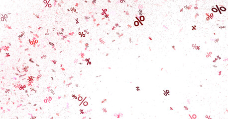 Fototapeta premium percent rain shopping digital in 3d.