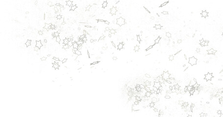 Stardust Christmas Shower: Mesmerizing 3D Illustration Depicting Descending Holiday Star Particles