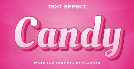Candy editable text effect