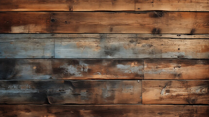 Rustic wooden plank wall, with a weathered and textured surface, perfect for backgrounds, interior design, or vintage-themed projects.