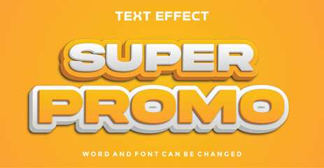 Super promo editable text effect