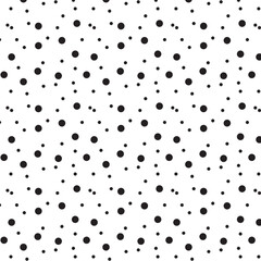 Abstract geometric pattern with circles on white background. A seamless vector background. Graphic modern pattern. White and black pattern.
